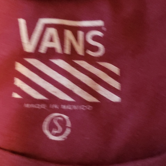 🔴 2 for $10  Vans Maroon Short Sleeve Tee Shirt - Picture 3 of 4